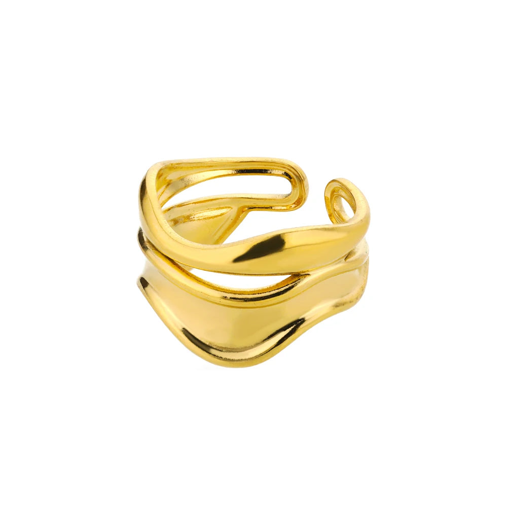 Stainless Steel Rings - Gold Color