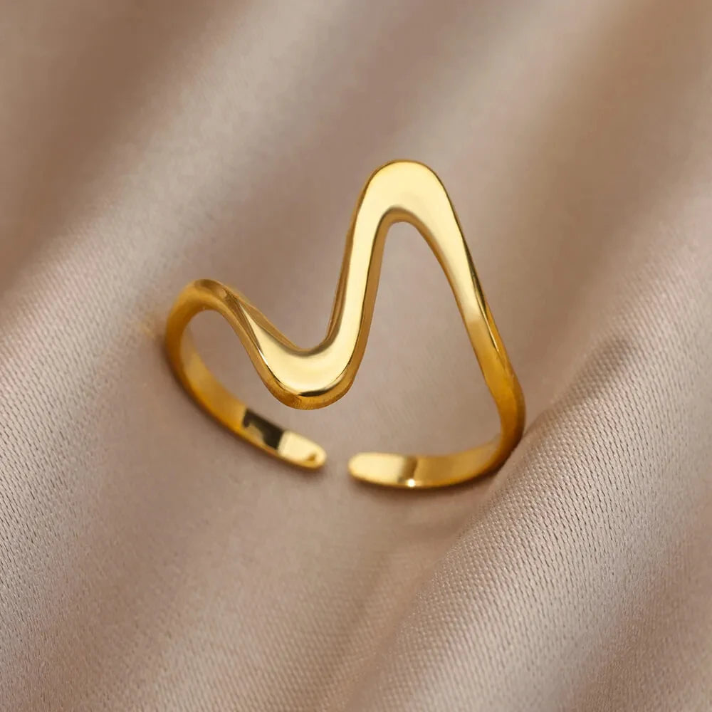 Stainless Steel Rings - Gold Color