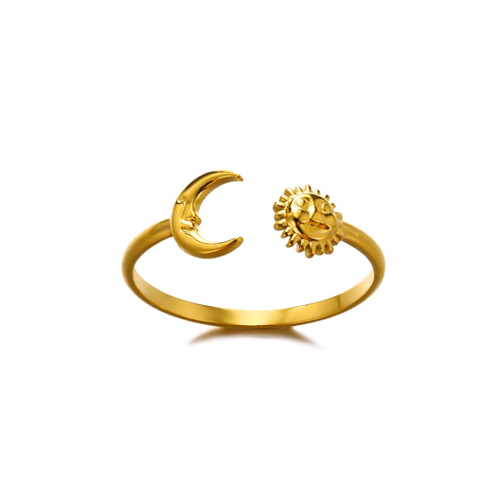 Stainless Steel Rings - Gold Color