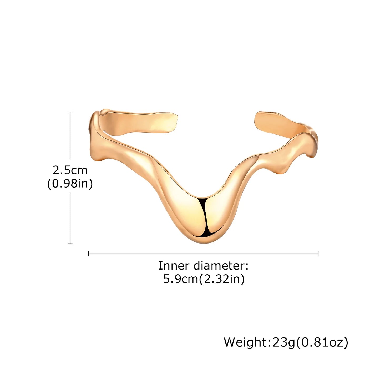 Punk Wave - Irregular Arm Bracelet