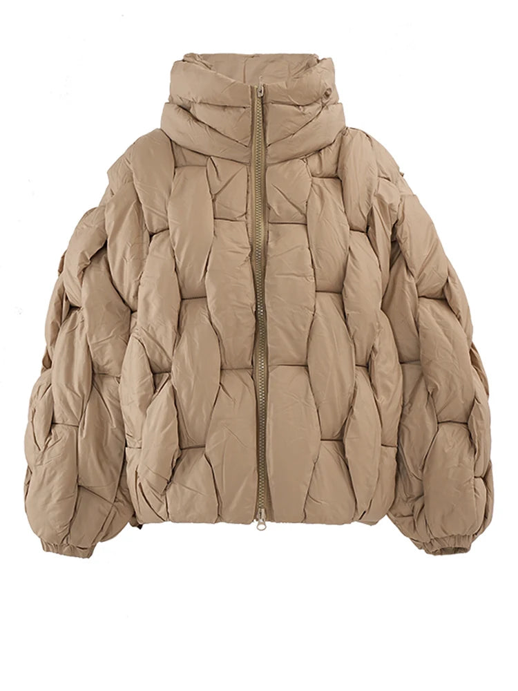Warm Cotton-padded Coat Long Sleeve Women Parkas
