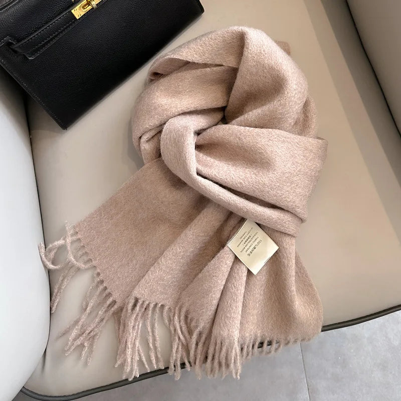 100% Wool Winter Scarf- Warm Cashmere Scarves