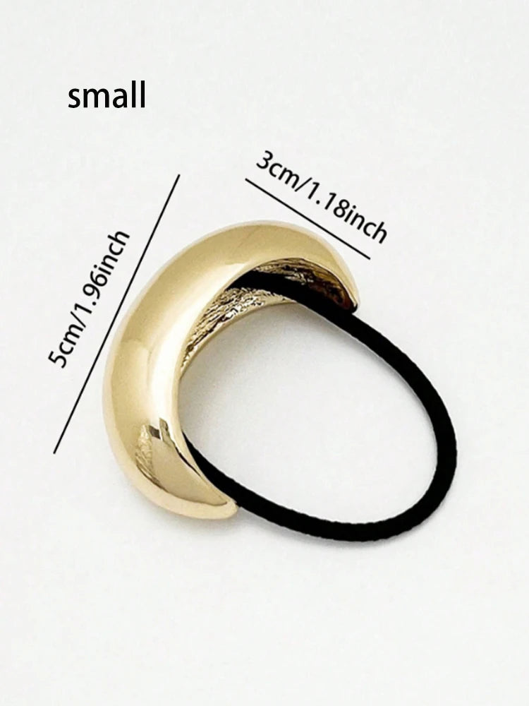 Geometric Metal Headb- Ponytail Hair Scrunchie