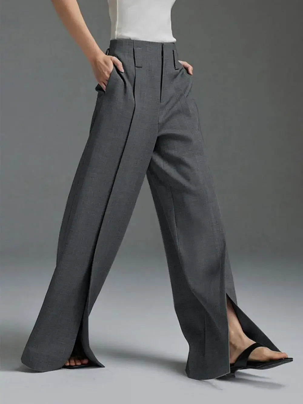 Suit Pants - Split-Front Trousers