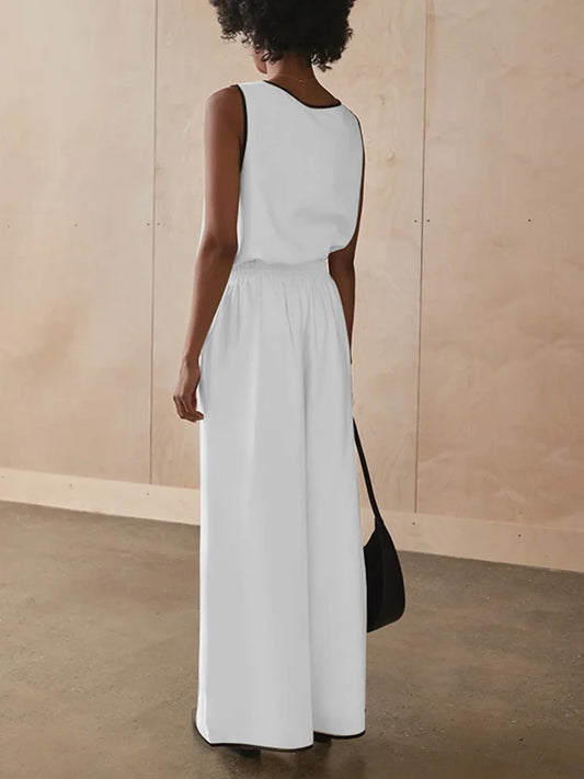 Sets - Sleeveless Tank Top Pants Set