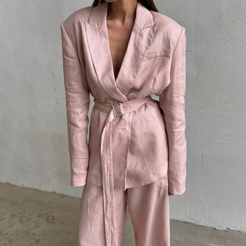 Office Suit -Pure Cotton Pants ( 2 Piece Sets)