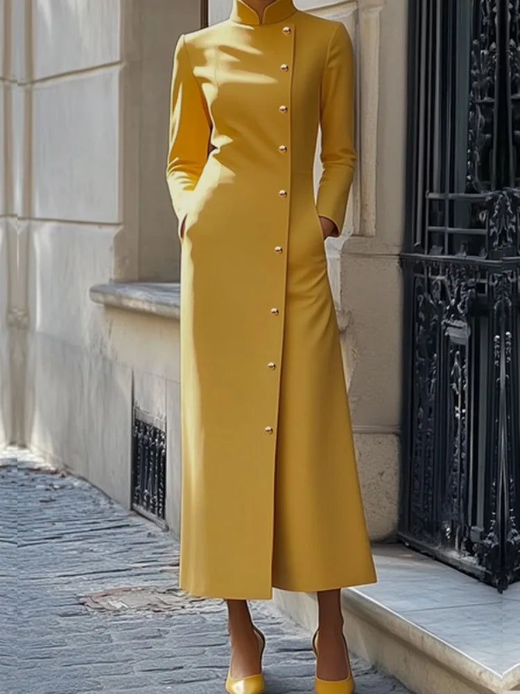 Dress yellow Long Sleeves