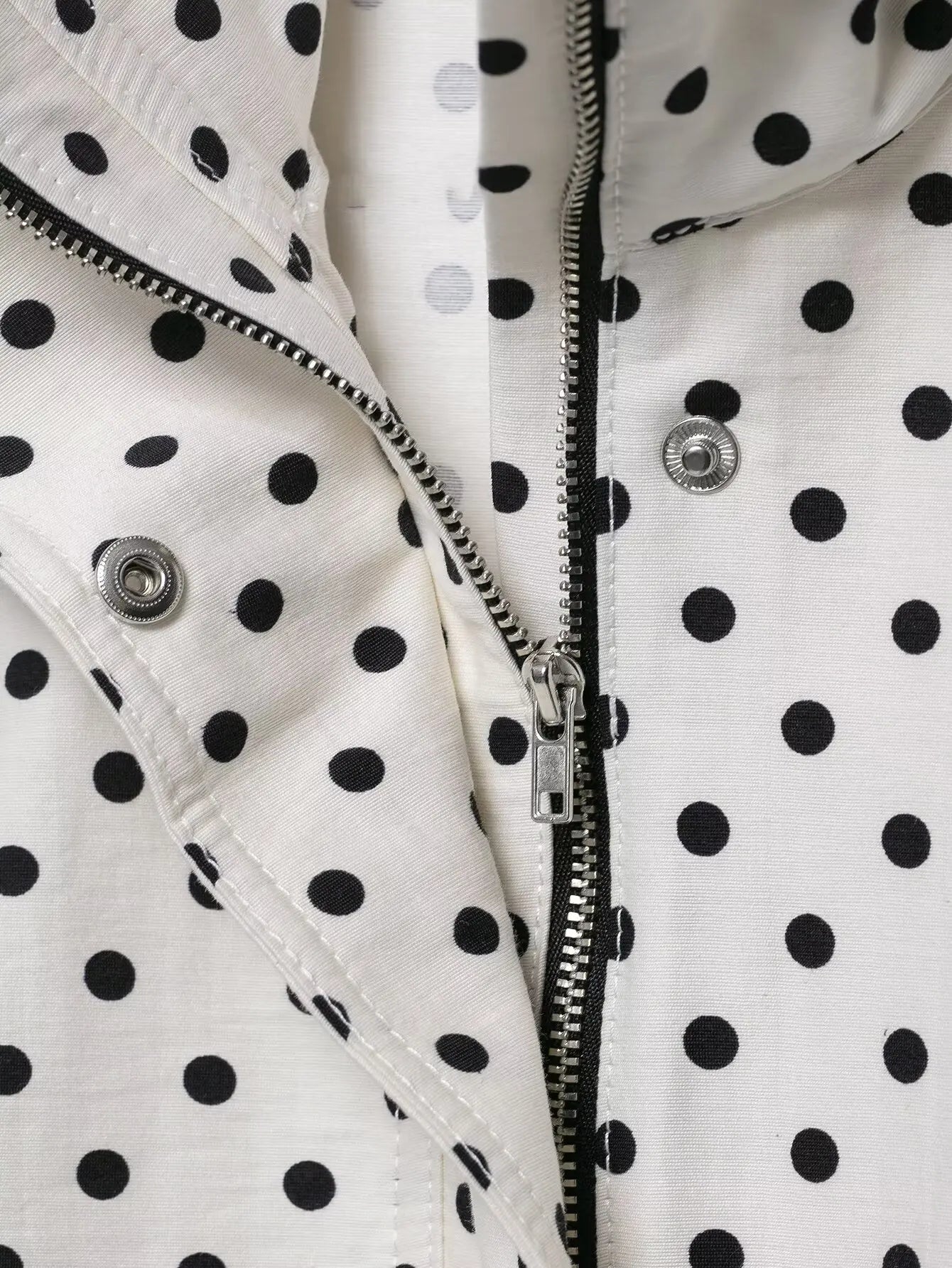 Casual Coats - Fashion Polka Dot Printed Jacket