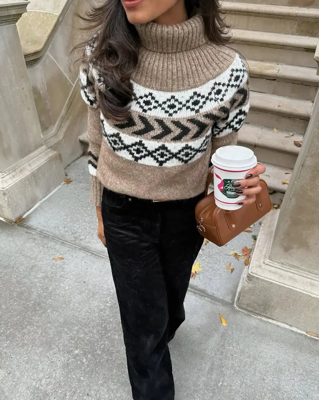 Pattern Pullover - Collar Full Sleeve