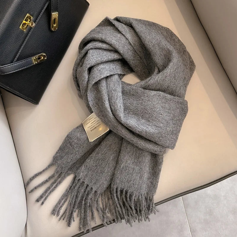 100% Wool Winter Scarf- Warm Cashmere Scarves