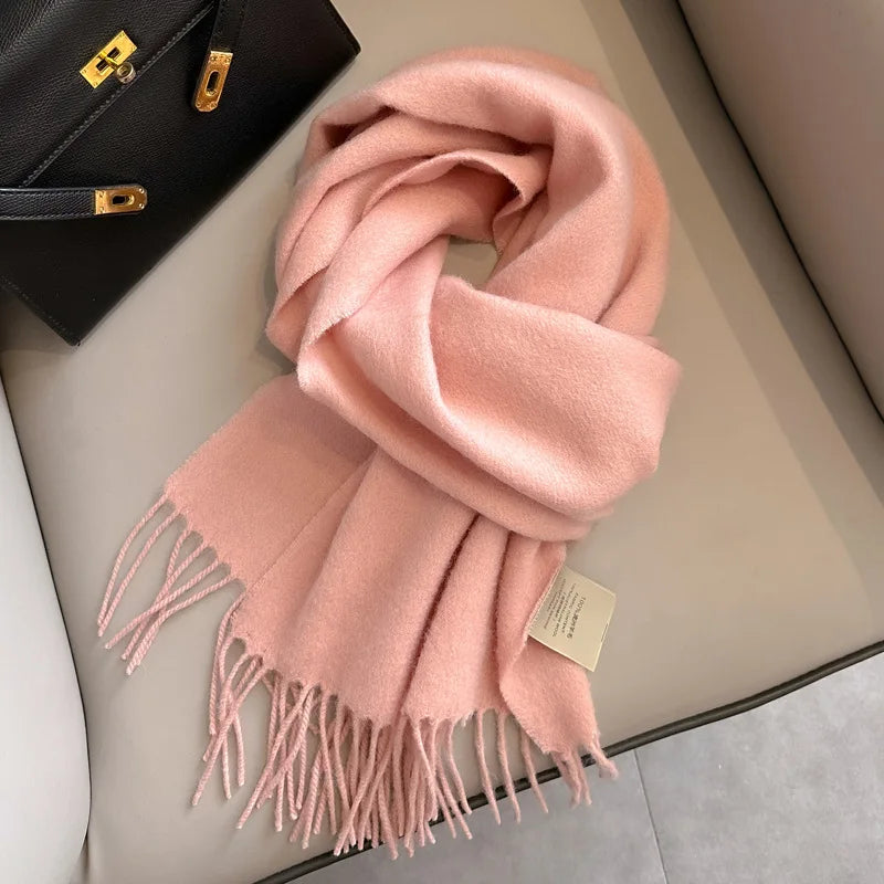 100% Wool Winter Scarf- Warm Cashmere Scarves