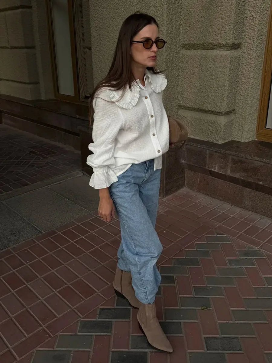 Blubelle 100% Cotton Babydoll  blouse