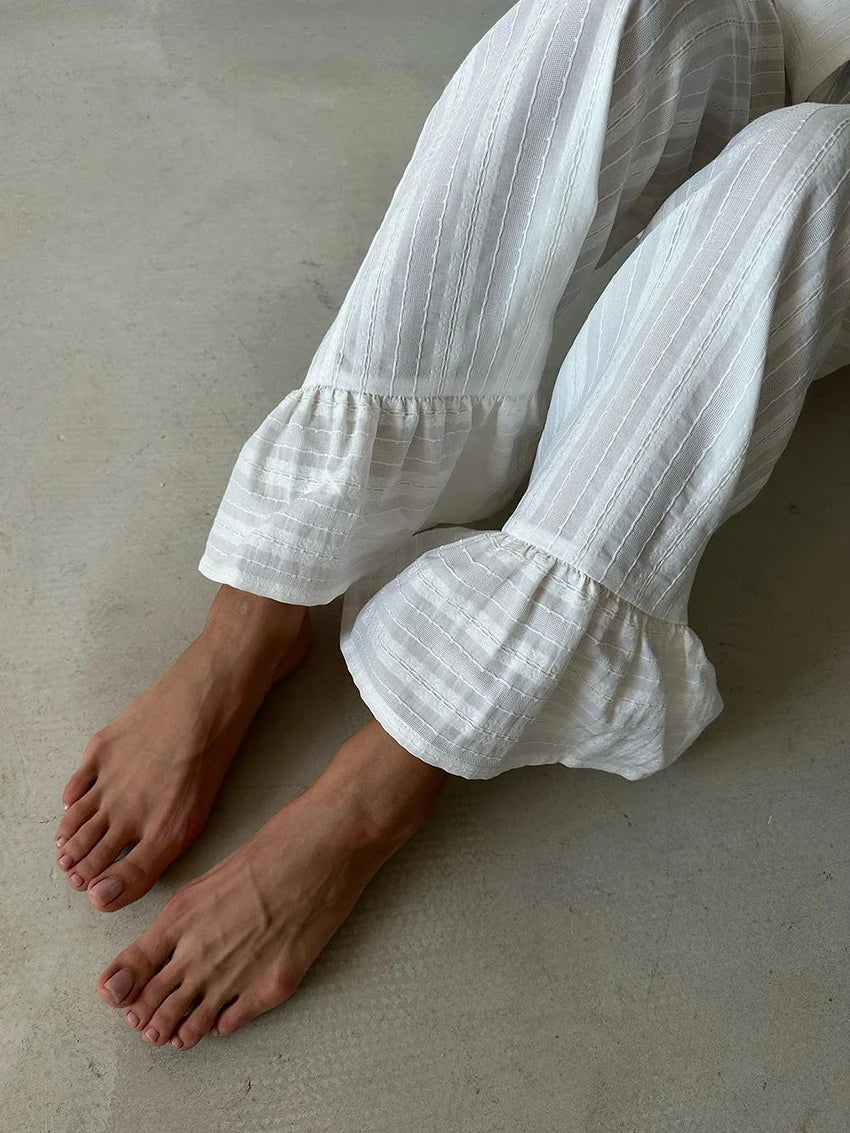 Nightgown 2 Piece Suit long sleeve- Nightwear