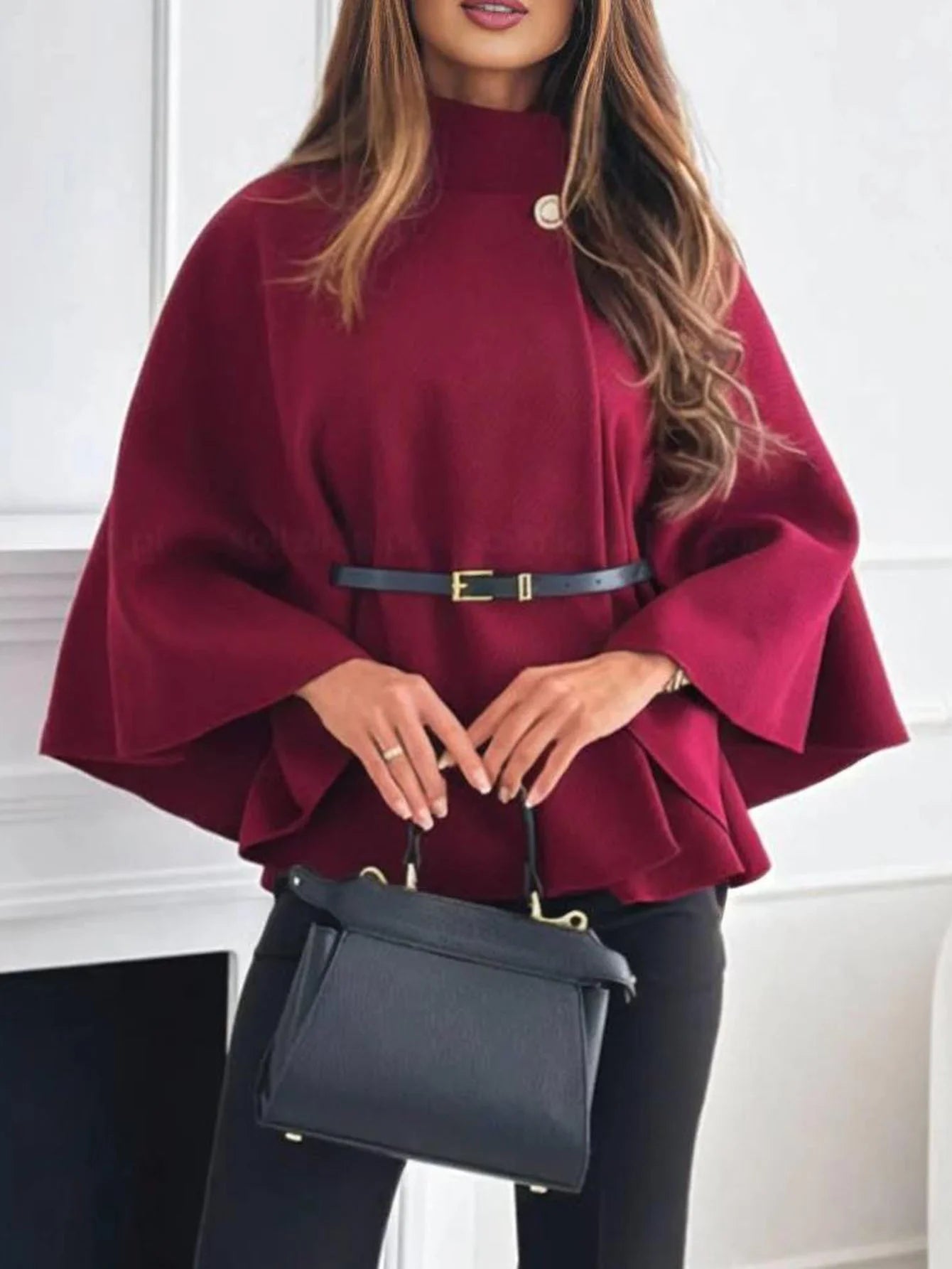 Jacket - buttonless belt