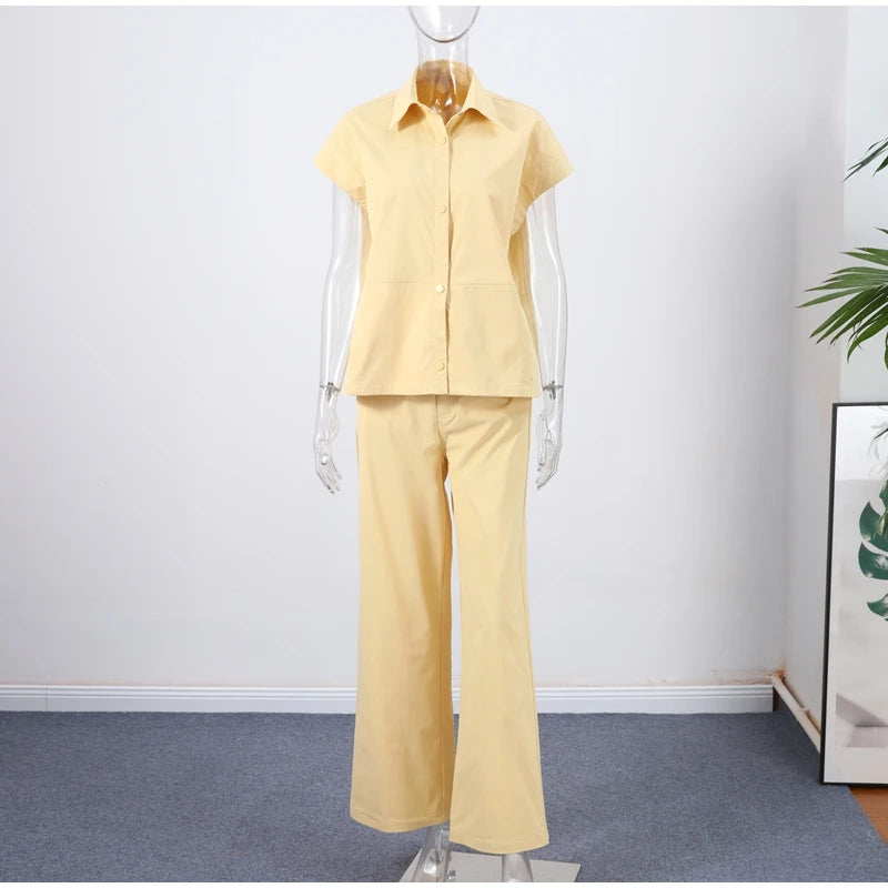 Street Fashion-Vest Pants