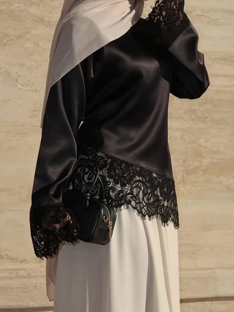 Slim Belted Waist-cinching Round Neck