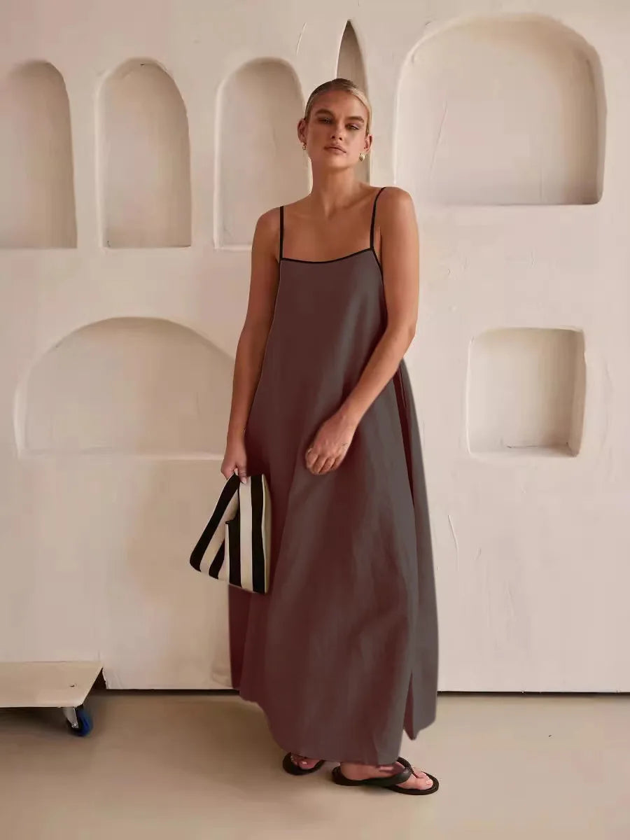 Cotton Camisole Dress - Swing Casual Dress