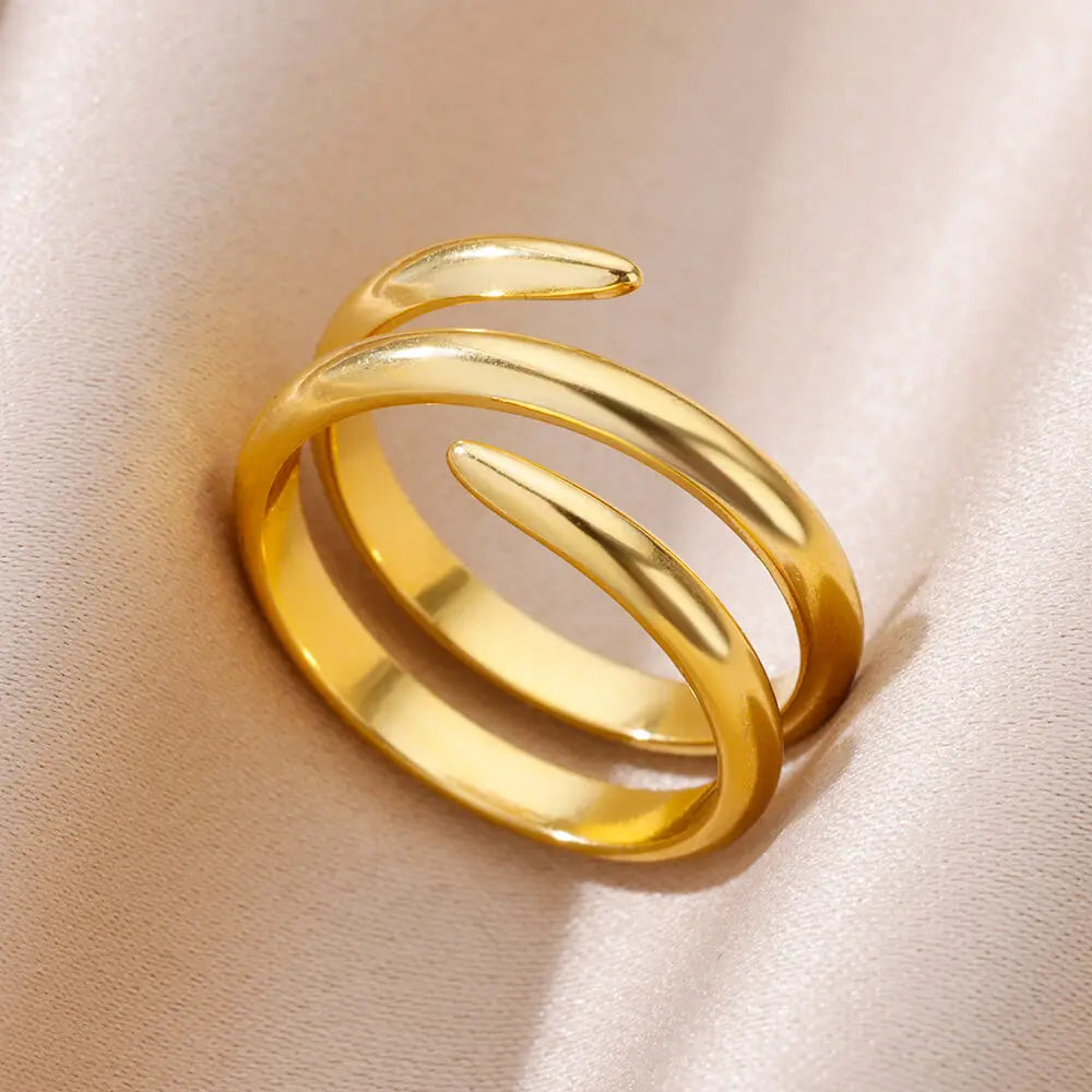 Stainless Steel Rings - Gold Color