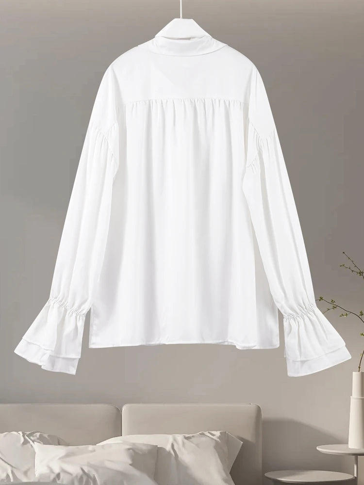 Satin Flare Sleeve