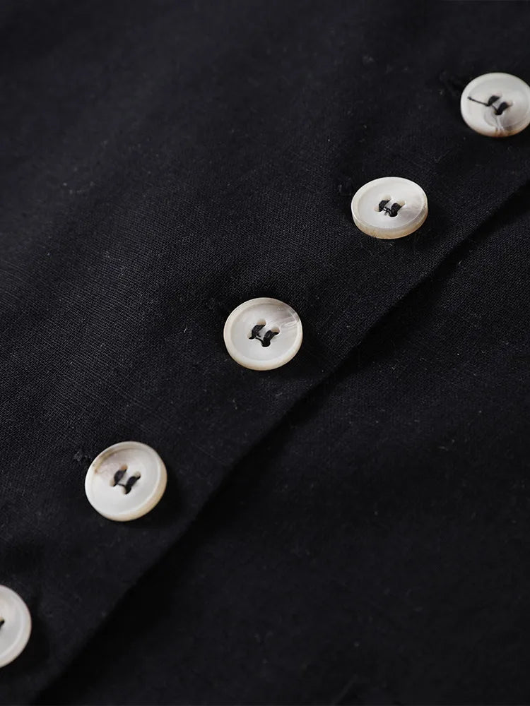 Elegant Single Breasted Long Vest Waistcoat