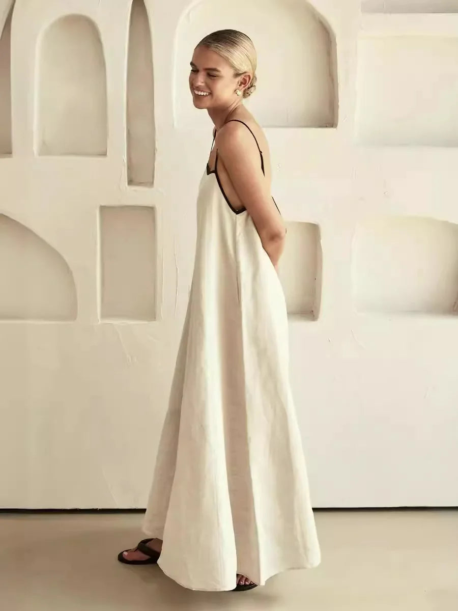 Cotton Camisole Dress - Swing Casual Dress