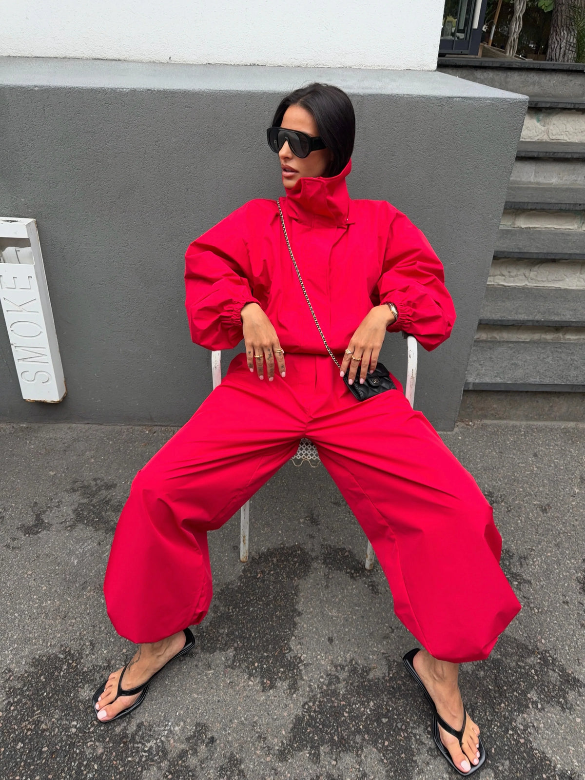 THE red CO-ORD set
