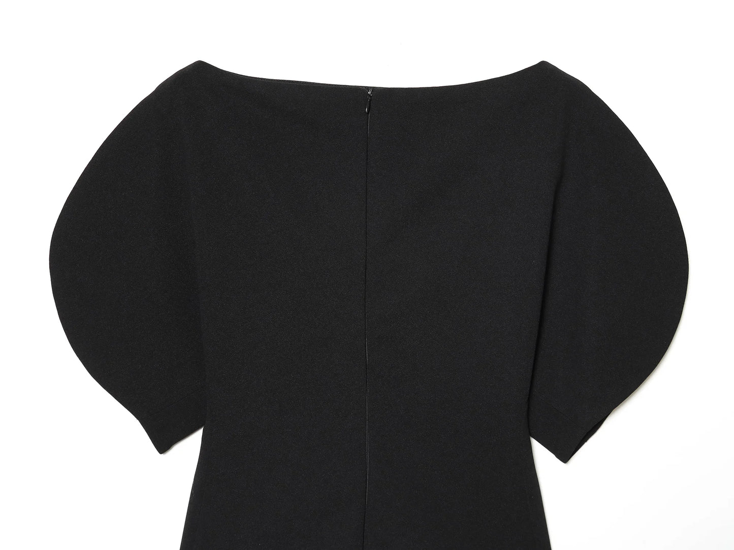 Puff Sleeve Blouse -Asymmetrical Hem
