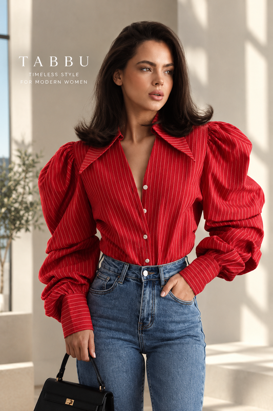 Red Stripe - Blouse
